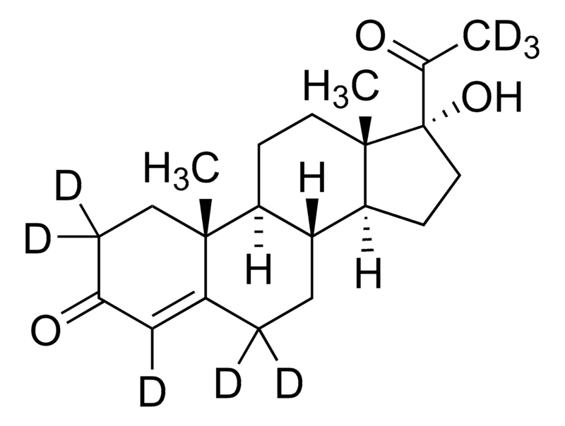 17Α-羥孕酮-D8標(biāo)準(zhǔn)品